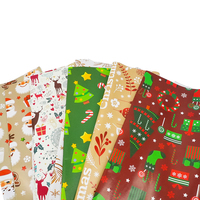 Conception gratuite impression de l'Avent cadeau de Noël papier d'emballage en soie pour vêtements