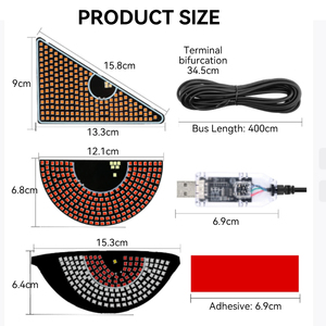 Xe Devil Eye Đèn pha thiết kế mới <span class=keywords><strong>LED</strong></span> ma trận Bảng điều chỉnh mắt mềm Màn hình hiển thị cửa sổ lập trình linh hoạt không thấm nước cho xe tải xe - Product Image 6