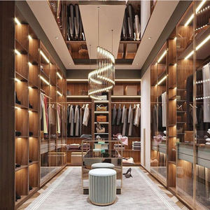 Foshan Mobilier de maison personnalisé en usine Placard en contreplaqué Organisateurs dressing Armoire penderie - Product Image 3