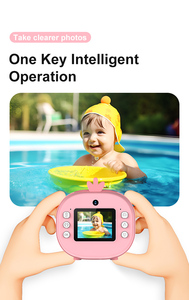 Kamera anak 2.4 inci digital motif instan, kamera Video 1080P swafoto untuk anak, kamera mainan isi ulang daya - Product Image 4