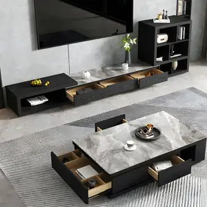 Living Room Divider White Entertainment Center Morden Media Wall Tv Cabinet Design Mounted Furniture Luxury Wooden TV Stand