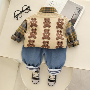 Otoño 3 piezas niños y niñas héroe conjuntos de ropa <span class=keywords><strong>2</strong></span> años - Product Image 1