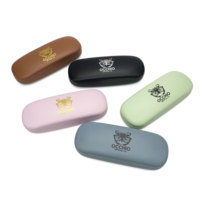 Étui à lunettes personnalisé, étui rigide en cuir PU, étui à lunettes portable pour homme, femme, fille, voyage, études, travail
