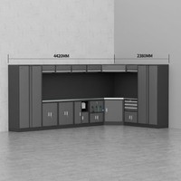 Coffre à outils industriel OEM personnalisé, système de rangement modulaire à tiroirs, établi mobile, construction en acier laminé à froid, capacité de charge de 500 kg