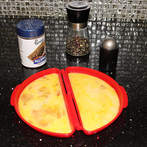 <span class=keywords><strong>Cuiseur</strong></span> à œufs 2-en-1 sans BPA pour micro-ondes, petit-déjeuner rapide, multi-fonctions, avec poêles à œufs en métal et plastique - Product Image 3