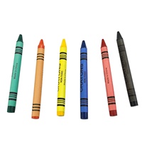 Lot de 6 mini-crayons lavables écologiques en boîte colorée pour enfants, vente en gros de crayons de couleur en vrac pour le dessin