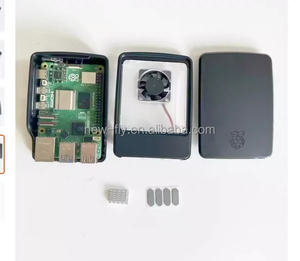 2023 Raspberry <span class=keywords><strong>Pi</strong></span> 5b красно-белый Цветной корпус с охлаждающим вентилятором - Product Image 4