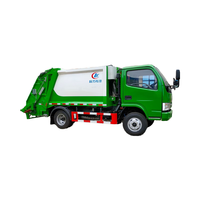 Camion compacteur de collecte de déchets diesel Dongfeng 4x2 Camion collecteur d'ordures à transmission manuelle Camion de transport Noyau Moteur Boîte de vitesses