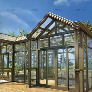 Solárium Independiente de Nueva Zelanda, Casa de Cristal Templado, Jardín de Plástico, PVC, Aluminio, Cristal, Solárium - Product Image 1