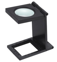 Testeur de lin professionnel Loupe de poche pliante 8X avec échelle pour tissu, impression et inspection (BM-MG7003)