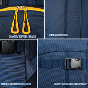 Échantillon gratuit Asie du Sud-Est Sac à chaussures de ski 60L Sac de voyage en avion 60L pour ski et snowboard Sac à dos pour casque Sac à chaussures de ski personnalisé Imperméable - Product Image 6