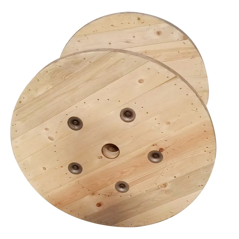 Tambour de câble en bois Prix Bobines de câble en bois Grand enrouleur de câble en bois