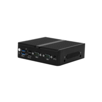 Mini PC industrial sin ventilador Linux Ubuntu/Debian/ltsc N97 de cuatro núcleos, PC integrado con 2LAN, 2COM, 6USB, VGA HD, 2 salidas de video 4K, micro PC