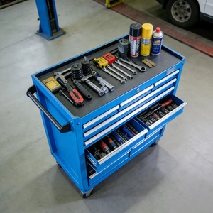 Chariot de rangement en acier robuste à 13 tiroirs - Équipement industriel pour <span class=keywords><strong>garage</strong></span>, usine, maintenance OEM/ODM, capacité de charge de 500 kg - Product Image 4