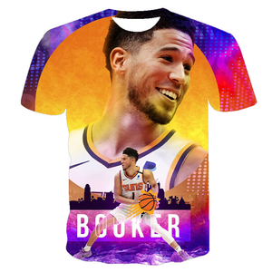 Livraison gratuite, <span class=keywords><strong>maillot</strong></span> de basket-ball personnalisé <span class=keywords><strong>Phoenix</strong></span> City Edition pour homme, décontracté, Valley 1 Devin Booker, t-shirt imprimé en 3D - Product Image 2