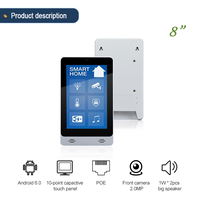 Pantalla Táctil Integrada de 8 Pulgadas YC-83P RK3566 IPS Dual SIM 4G para Hogar y Autocaravana, Panel de Exhibición para Montaje en Pared, Monitor para Kiosco de Servicio