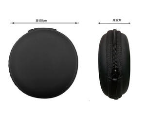 Étui pour casque léger d'approvisionnement d'usine personnalisé à <span class=keywords><strong>bas</strong></span> <span class=keywords><strong>prix</strong></span> pour écouteurs en fil de matériau PU étanche et étui pour écouteurs sans fil - Product Image 4