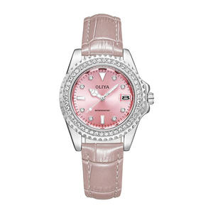 Reloj Oliya 6866l, Nuevo Modelo de Moda para Mujer, Reloj de Cuarzo con Correa de Cuero PU para Chica, Resistente al Agua, Reloj de Diamantes para Mujer - Product Image 4