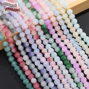 ลูกปัดแก้วคริสตัลเลียนแบบหยกทรงกลมขนาด 8 มม. สำหรับทำเครื่องประดับ DIY สร้อยคอ สร้อยข้อมือ อุปกรณ์เสริม ฤดูร้อน 2024 - Product Image 5