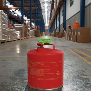 <span class=keywords><strong>Bidon</strong></span> de sécurité rond en métal ignifuge de type I de 5 gallons, <span class=keywords><strong>rouge</strong></span>, <span class=keywords><strong>bidon</strong></span> en métal Zyn avec entonnoir, vente en gros - Product Image 1