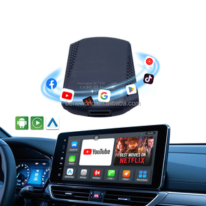 กล่อง AI CarPlay ไร้สาย OEM ODM 4GB 32GB กล่องมัลติมีเดียอัจฉริยะ รองรับ <span class=keywords><strong>Netflix</strong></span> YouTube Play Store ดาวน์โหลดแอป - Product Image 1