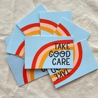 Cartolina con scritta positiva stampata personalizzata per la promozione della motivazione o uso regalo di cancelleria