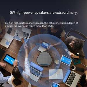 Micrófono con Altavoz USB 360 °   Micrófono Omnidireccional para Ordenador, Skype, Videoconferencias, Cursos en Línea, Conferencias de Escritorio - Product Image 3