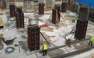 Reusable ABS/PP Plastic <b>Square</b> Column Formwork Easy Installation Modular Concrete Pillar Mould for Villa Construction - Product Image 4