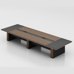 Table de <span class=keywords><strong>conférence</strong></span> en bois moderne convertible extensible pour 10-16 personnes Table de réunion de bureau - Product Image 4