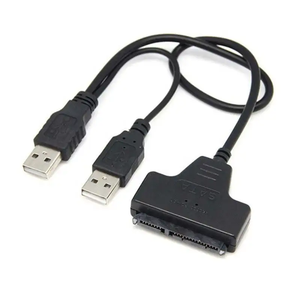 Câble HDD USB2.0 vers SATA 22PIN 7 + 15pin SATA 2.5 pouces convertisseur adaptateur HDD/SSD SATA III 22Pin boîtier de <span class=keywords><strong>disque</strong></span> <span class=keywords><strong>dur</strong></span> - Product Image 2