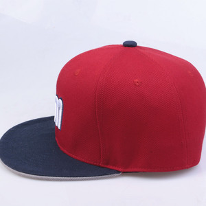 Casquettes Snapback en Acrylique 100% de Haute Qualité, 2 Tons, Visière Ronde, 6 Panneaux, Broderie Lettres 3D, Logo Personnalisé, Réglables, Vente en Gros - Product Image 3