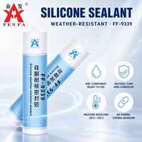 Mastic silicone neutre résistant aux intempéries, adhésif translucide pour vitrage, cartouche 300 ml, pour murs-rideaux en verre, façades et puits de lumière