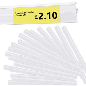 Bande de prix de porte-étiquette en plastique PVC adhésif pour supermarché - Product Image 3