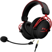 HyperX Cloud Alpha Headset Gaming berkabel driver ruang ganda kenyamanan legendaris bingkai aluminium mikrofon lepas pasang hyp