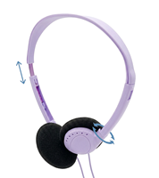 Headphone On-Ear Berkabel 3.5mm Custom Logo Basic Dynamic, Suara Jernih, Ringan, Kontrol Volume, Plastik, untuk Olahraga dan Perjalanan, 1.2m