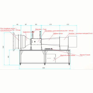 Chất lượng cao Khối lượng không khí Tiêu Chuẩn Thiết bị giáo dục đường hầm gió thử nghiệm Máy Cụ cho năng lượng gió Hướng đánh giá - Product Image 2