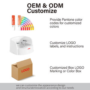 Siège <span class=keywords><strong>rehausseur</strong></span> pour bébé certifié EN16120/ASTM F2640 avec harnais de sécurité, en matériau PP écologique, pour table à manger - Product Image 4