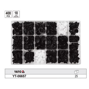 Ensemble de clips automobiles YATO, attaches en plastique YT-06650 pour la réparation et les pièces de rechange de voitures - Product Image 3