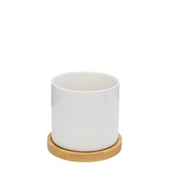 <span class=keywords><strong>Maceta</strong></span> de cerámica <span class=keywords><strong>para</strong></span> el hogar DIY sublimación 8*9,5 cm escritorio con Base de bambú <span class=keywords><strong>maceta</strong></span> en blanco <span class=keywords><strong>para</strong></span> Oficina Útil - Product Image 6