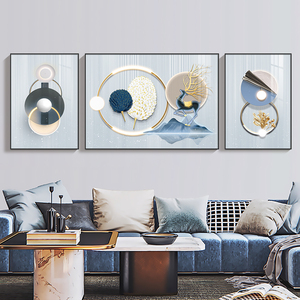 Peinture Décorative Murale en Porcelaine de Cristal de Luxe Moderne, Impressions HD sur Toile de Plumes pour Salon - Product Image 4