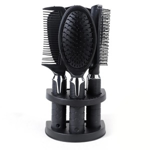 Ensemble de coiffure 4 pièces avec miroir, accessoires de beauté compacts, outils de coiffage, brosse, peignes pour boucler et lisser les cheveux, outils de maquillage - Product Image 2