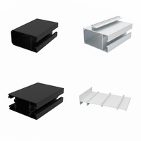 Profil de fenêtre en aluminium professionnel Profilé en aluminium extrudé pour fenêtres Section de matériau de cadre de porte