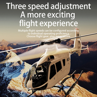 C123 Nouveau Hélicoptère RC Échelle 1/36 Eurocopter EC135 Modèle Simulé Positionnement en Continu Double Moteur Brushless Avion Jouets Cadeaux
