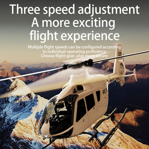 C123 nuovo elicottero RC scala 1/36 Eurocopter EC135 simula modello in Streaming posizionamento a doppio motore Brushless giocattoli per aeroplani regali - Product Image 4