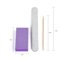 Kit de Pedicura Profesional Desechable de Plástico de Lujo Maryton con Lima y Pulidor de Uñas en Caja