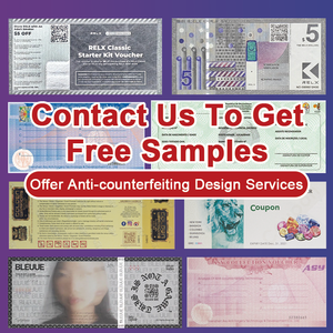 Impression de sécurité Coupon d'entreprise personnalisé Anti-contrefaçon Chèque bancaire Fil de sécurité Billet en papier avec fibre invisible Uv - Product Image 5