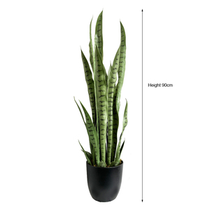 Alberi artificiali pianta serpente Sansevieria simulazione verde topiaria finta verde bosso decorazione per interni esterni decorazione per la casa - Product Image 2