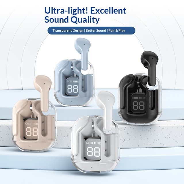 Cross-border Air31 for Wireless In-ear TWS Earphones Transparent Case Noise Cancelling Digital Display Life Waterproof
