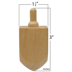 ไม้ไจโรสปินเนอร์ของเล่นเพื่อการศึกษาของเด็กคลาสสิกที่น่าสนใจของขวัญหมุนได้สปินเนอร์สำหรับทำมือ Hanukkah ของขวัญ - Product Image 2