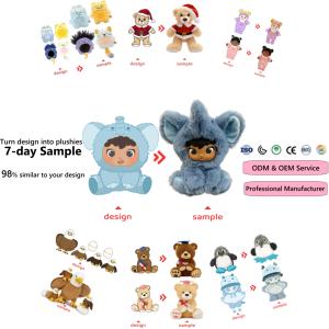 Yeni ürün mavi alev yangın ayı büyük boy peluş oyuncak çocuklar için bebek cadılar bayramı noel partisi yatıştırıcı arkadaşı hediyeler - Product Image 6